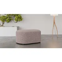 Otto Home Polsterhocker "Polsterhocker Tvinne, mit Wellenunterfederung", braun, B:90cm H:44cm T:50cm, 100% Polyester, Hocker, Polsterhocker, passend zum Ecksofa, auch in Bouclé, B/T/H: 90/50/44 cm