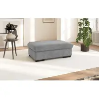 Sit&More Polsterhocker SIT & MORE "Alcudia", grau, B:101cm H:43cm T:68cm, 100% Polyester, Hocker, Polsterhocker