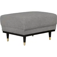 Home affaire Hocker "Chamby", grau (hellgrau), B:70cm H:46cm T:64cm, 100% Polyester;Samtoptik (100% Polyester), Hocker, Hocker, mit Holzrahmen unten