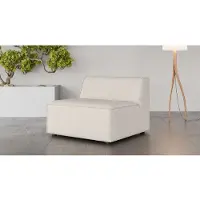 Otto Home Sessel "Bequemer Sessel Cavan, Maße B/T/H: 90/90/72 cm", beige (creme), B:90cm H:72cm T:90cm, 100% Polyester, Sessel, Sessel, ohne Armlehne, mit Wellenunterfederung, auch in Bouclé