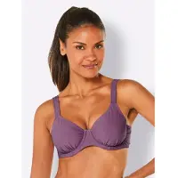 Witt Bügel-Bikini "Bikini-Oberteil Bikini-Oberteil mit herausnehmbaren Softcups", Damen, Gr. 38, Cup D, lila (violett), Modisch, Bikini-Sets Bügel-Bikini