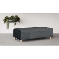 Otto Home Polsterhocker "Suyala", grau (anthrazit), B:153cm H:46cm T:66cm, 100% Polyester, Hocker, Polsterhocker