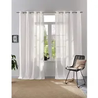 Home Affaire Collection Vorhang "Linsdorf", (1 St.), Leinenstruktur, halbtransparent