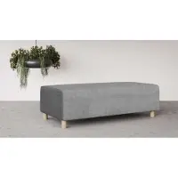 Inosign Polsterhocker "Suyala", grau (hellgrau), B:153cm H:46cm T:66cm, 100% Polyester, Hocker, Polsterhocker