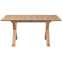 Set One By Musterring Esstisch "New Atlanta", braun (asteiche, asteiche, asteiche, asteiche), H:76cm, , Tische, Esstisch, Platte rechteckig mit schweizer Kante, ausziehbar, Gestell in X-Form