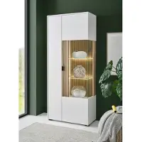 Inosign Vitrine ¦ weiß ¦ Maße (cm): B: 75 H: 180 T: 38.0