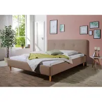 Maintal 1100000002199 "Lonepine", braun (hellbraun), B:193cm H:97cm L:208cm, Betten, 1100000002199, Bettseiten zerlegt, ohne Bettkasten