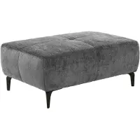 Jockenhöfer Hocker JOCKENHÖFER GRUPPE "Salo, B: 114 cm", grau, B:114cm H:46cm T:81cm, Chenille: 100% Polyester, Hocker, Hocker, im Retrolook mit Wellenunterfederung und frei im Raum stellbar