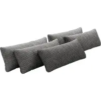 Otto Home Sofakissen "Mikado", grau, B:65cm H:25cm T:10cm, 100% Polyester, Polsterauflagen, Sofakissen, 3,5,6,7-teilige Kissen-Sets zur Auswahl