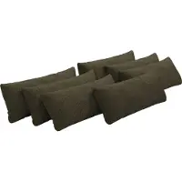 Otto Home Sofakissen "Mikado", grün (dunkelgrün), B:65cm H:25cm T:10cm, 100% Polyester, Polsterauflagen, Sofakissen, 3,5,6,7-teilige Kissen-Sets zur Auswahl