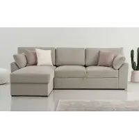 Otto Home Ecksofa "Citry", braun (cappuccino), B:246cm H:88cm T:156cm, 100% polyester, Sofas, Ecksofa, Breite 246 cm, Chenille, Bettfunktion, Bettkasten, L-Form