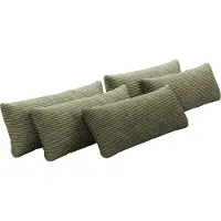 Otto Home Sofakissen "Mikado", grün (olive), B:65cm H:25cm T:10cm, 100% Polyester, Polsterauflagen, Sofakissen, 3,5,6,7-teilige Kissen-Sets zur Auswahl