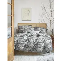 Irisette Bettwäsche "Meran 8531", grau, B/L: 140cm x 200cm, 1 Stk., 1 Stk., Feinbiber, B/L: 90cm x 70cm, 2 Stk., Feinbiber, Obermaterial: 100% Baumwolle, Bettwäsche, Bettwäsche, flauschig