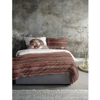Irisette Bettwäsche "Zobel 8556", rot, B/L: 140cm x 200cm, 1 Stk., 1 Stk., Biber, B/L: 90cm x 70cm, 2 Stk., Biber, Obermaterial: 100% Baumwolle, Bettwäsche, Bettwäsche, samtig weich