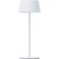 Otto Home LED Außen-Tischleuchte "Oddny Tischleuchte mit Solar u. Akku", weiß, H:30cm, Leuchten, LED Außen-Tischleuchte, LED Solar, Tischlampe, 3000 K, dimmbar, USB ladbar, Indoor & Outdoor