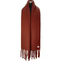 Chillouts XXL-Schal "Govinda Scarf", Damen, braun (rust), Feinstrick, Kunstfaser, unifarben, Modetücher XXL-Schal, mit eleganten Fransen