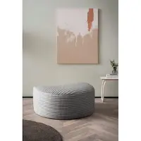 LeGer By Lena Gercke Hocker "Isalie, in modernen Farben und verschiedenen Stoffen", grau (hellgrau), B:94cm H:45cm T:63cm, , Hocker, Hocker, gepolstert, kombinierbar mit XXL-Sessel ISALIE