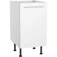 Kochstation Spülenschrank "KS-Bern2", weiß (weiß, weiß), B:45cm H:87cm T:58,4cm, Holzwerkstoff, Schränke, Spülenschrank, Breite 45 cm, 1 Tür