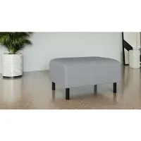 Home affaire Polsterhocker "Glandine", grau, B:70cm H:44cm T:50cm, 100% Polyester, Hocker, Polsterhocker