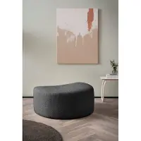 LeGer By Lena Gercke Hocker "ISALIE Bouclé, passend zur Serie ISALIE", grau (dunkelgrau), B:94cm H:45cm T:63cm, , Hocker, Hocker, gepolstert, kombinierbar mit XXL-Sessel ISALIE