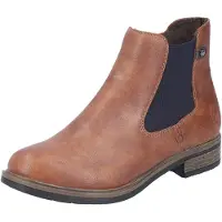 Rieker , Schlupfboots, Stiefelette, Blockabsatz, mit wärmendem Textilfutter
