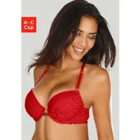 Vivance Push-up-BH mit Spitze in Leo-Optik mit Neckholder-Träger, Dessous