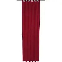 Wirth Vorhang "Westport" Gr. 1, rot, B:132cm H:145cm, Jacquard, Polyester, Gardinen, Vorhang