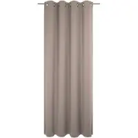 Wirth Vorhang "Sunday", braun, B:142cm H:375cm, Jacquard, Baumwolle, Polyester, Gardinen, Vorhang, nach Maß