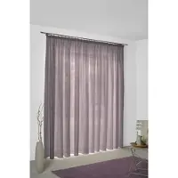 Wirth Vorhang "Sunday", lila, B:142cm H:265cm, Jacquard, Baumwolle, Polyester, Gardinen, Vorhang, nach Maß