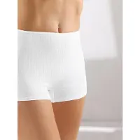 Witt Panty "Panty Panty in dezenter Ripp-Struktur 3 Stück", Damen, Gr. 36/38, 3 Stk., weiß, Unterhosen Panty