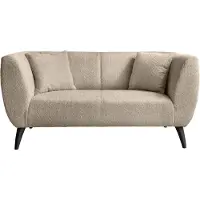 Home affaire 2-Sitzer "Colori modern und bequem, schmale Armlehnen, tolle Detailverarbeitung", beige, B:172cm H:83cm T:88cm, 100% Polyester, Sofas, 2-Sitzer, zwei verschiedene Fußfarben wählbar