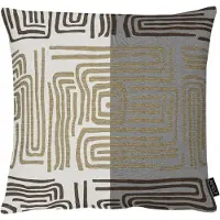 Apelt Dekokissen "Mino", grau (taupe), B:48cm L:48cm, Obermaterial: 75% Polyester, 15% Baumwolle, 10% Viskose. Füllung: 100% Polyester, Dekokissen_Sitzkissen_Kissenhüllen, Dekokissen