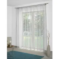 Wirth 1100000002199 "Lizzy" Gr. 10, weiß, B:450cm H:245cm, Polyester, Gardinen, 1100000002199