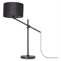 Paco Home Tischleuchte "TOM", schwarz, 1, Ø 28cm H: 78,1cm, Leuchten, mit kompatiblen Dimmer und Leuchtmittel, Tischleuchte