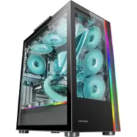 Mars Gaming MCULTRA, Tower, PC, Schwarz, ATX, EATX, micro ATX, Mini-ITX, Gaming, 18,5 cm