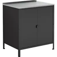 Casa.pro Outdoor Schrank 'Bolognano' 92x80x50 cm Schwarz, matt