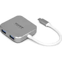 Port Designs 900123, USB 3.2 Gen 1 (3.1 Gen 1) Type-C, USB 3.0 (3.1 Gen 1) Type-C, 5000 Mbit/s, Schwarz, Acrylnitril-Butadien-Styrol (ABS), China