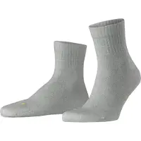 Falke Run Rib Unisex Kurzsocken, 35-36, Grau, Rippe, Baumwolle
