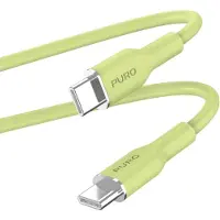 Puro PUUSBCUSBCICONLGRN, 1,5 m, USB C, USB C, USB 3.2 Gen 1 (3.1 Gen 1), Grün