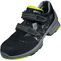 Uvex 1, Weiblich, Erwachsener, Sicherheitssandalen, Schwarz, Gelb, EN, ESD, S1, SRC, Klettverschluss