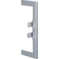 Hager BR65170WLAN Wandanschlussblende zu BR/H/N/A/S 68x170mm OT 80mm aus Stahlblech lackiert alu