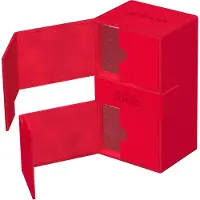 Ultimate Guard Twin Flip'n'Tray 200+ XenoSkin Monocolor Rouge