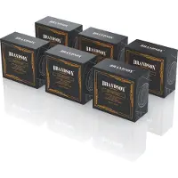 Brandson LED Einbaustrahler 12er Set eckig mit 3,5 W und 320 Lumen in warmweiß 3000 K, besonders flach mit 35 mm Einbautiefe, Deckenspots für Wohnräume, 12 Stück, silber