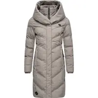 Ragwear Steppmantel "Wintermantel Natalka Melange", Damen, Gr. 3XL, beige (bone), Obermaterial: 100% Polyester PES. Obermaterial: Futter: 100% Polyester PES. 100% Polyester PES., Mäntel Steppmantel