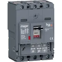 Hager HES100JC Leistungsschalter h3+ P160 LSI 3P3D 100A 70kA CTC