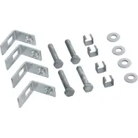 Hager ZAY98333 Bausatz Sockelbefestigung, Zubehör, KVS, mit Eindrückmuttern