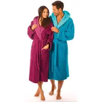 Egeria Unisex-Bademantel "Cairo, ideal für Sauna & Spa, Hotelbademantel, Morgenmantel", (1 St.), mit Kapuze, Doubleface Optik