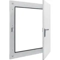 Hager FB52WLN Brandschutz-Wandaufsatztür, univers, 30min, 1045x795x51mm, IP42