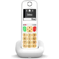 Gigaset E270, DECT-Telefon, Kabelloses Mobilteil, Freisprecheinrichtung, 100 Eintragungen, Anrufer-Identifikation, Weiß