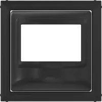 Legrand 765438 SEANO Abdeckung BWM 2-/3-Leiter ohne Handbetätigung, Farbe: Anthrazit lackiert